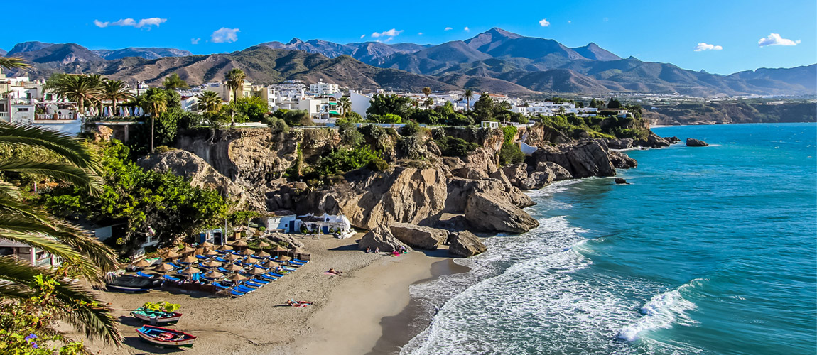 Nerja Beach and real estate prices
